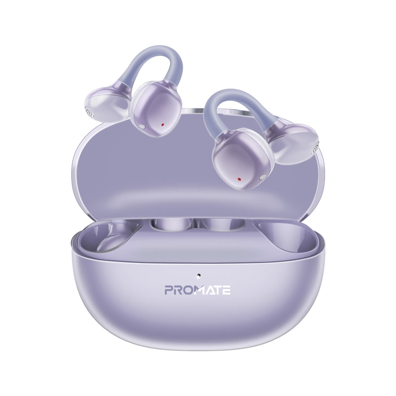 Promate AudioFit™ Open Ear Clip Pro On TWS Earbuds w/ IntelliTouch With Smart Touch Control