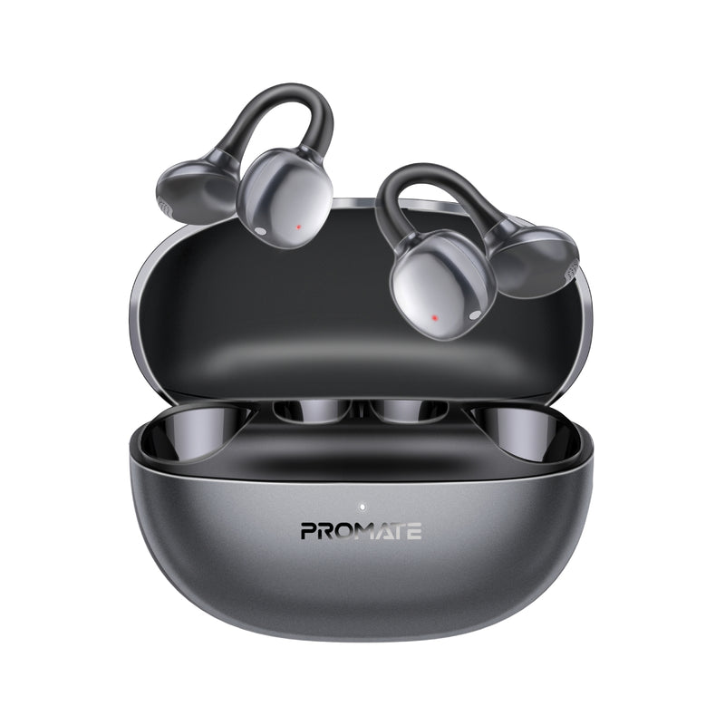 Promate AudioFit™ Open Ear Clip Pro On TWS Earbuds w/ IntelliTouch With Smart Touch Control