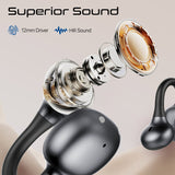 Promate AudioFit™ Open Ear Clip Pro On TWS Earbuds w/ IntelliTouch With Smart Touch Control