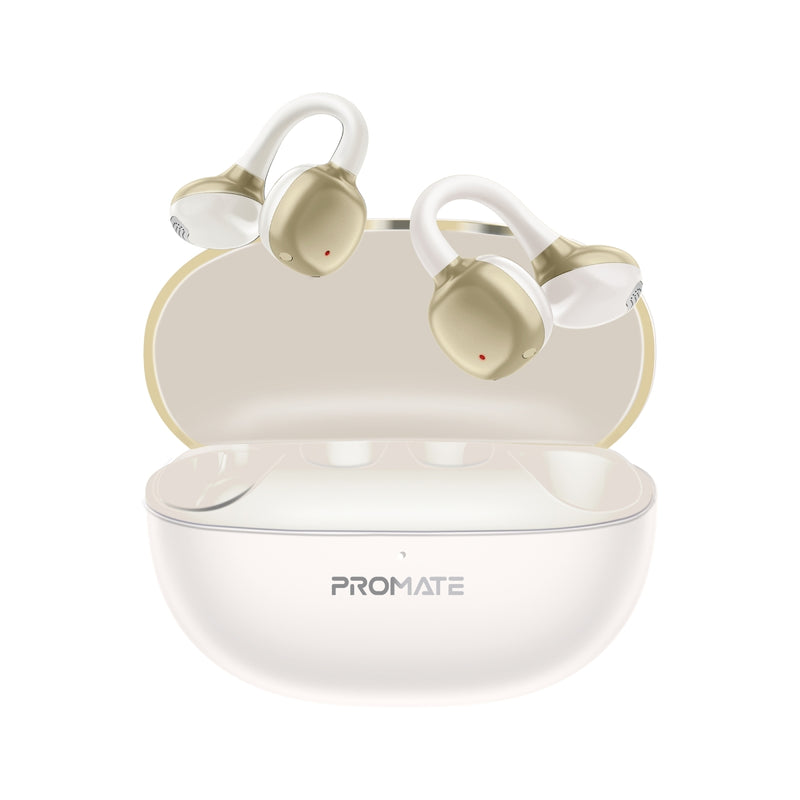 Promate AudioFit™ Open Ear Clip Pro On TWS Earbuds w/ IntelliTouch With Smart Touch Control