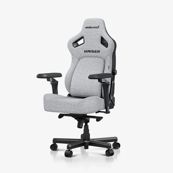 AndaSeat New Kaiser 4 6D Armrest Large Fabric Gaming Chair - Grey