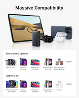 باور بانك أنكر نانو (30 واط، كابل USB-C مدمج) 10000 PD - أزرق A1259H31
