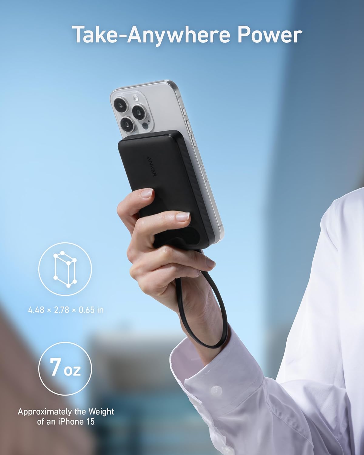 A1257H11 Anker Power Bank (10K, 22.5W) - Black