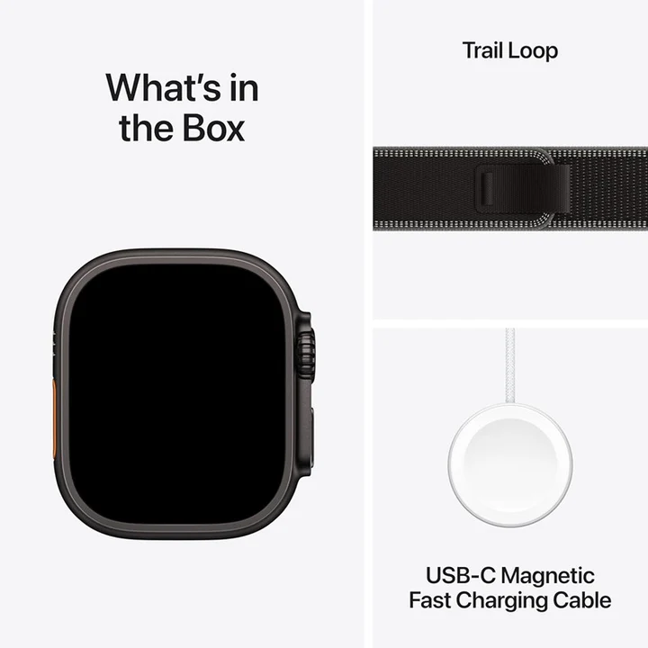 Apple Watch Ultra 3, 49mm, Black Titanium Case (GPS+Cellular)