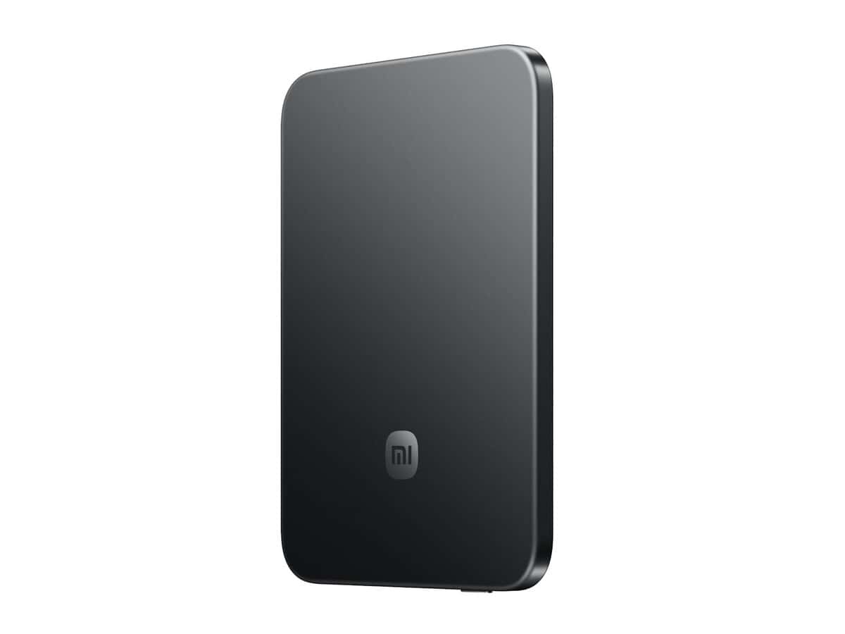 باور بنك Xiaomi UltraThin Magnetic بسعة 5000mAh وشحن 15W - Graphite Black