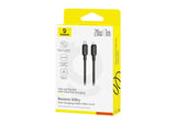 Baseus Silky Fast Charging Cable USB-A to USB-C 1m - Cluster Black