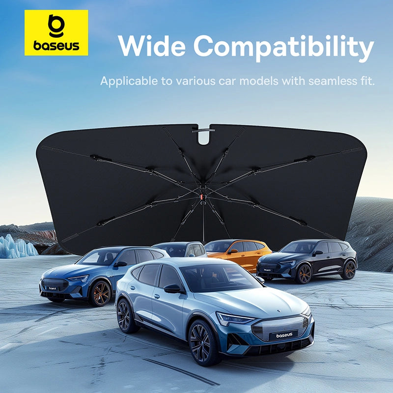 Baseus CoolRide Windshield Sunshade Umbrella - Cluster Black