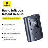 Baseus GoTrip VA1 Pro Super Mini Wired Inflator 22-Cylinder - Cosmic Black