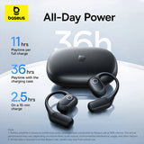 Baseus Eli 2i Fit Open-Ear True Wireless Earbuds - Cosmic Black