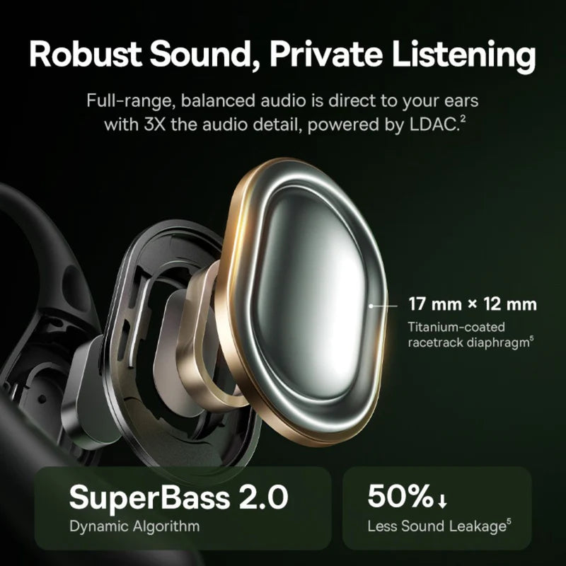 Baseus Eli Sport 2 Open-Ear True Wireless Earbuds - Cosmic Black