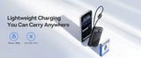 Baseus EnerFill FC11 Digital Display Power Bank with Dual Built-in USB-C Cables  20000mAh 45W - Cosmic Black