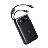 Baseus EnerFill FC11 Digital Display Power Bank with Dual Built-in USB-C Cables  20000mAh 45W - Cosmic Black