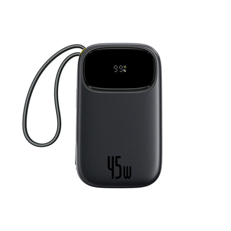 Baseus EnerFill FC21 Qpow3 Ultra Digital Display Power Bank with Detachable Cable 20000mAh 45W - Cosmic Black