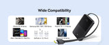 بنك طاقة Baseus EnerFill FC51 Bipow2 Pro بشاشة عرض رقمية وكابل مدمج، سعة 10000 مللي أمبير، قدرة 22.5 واط - أسود كوني
