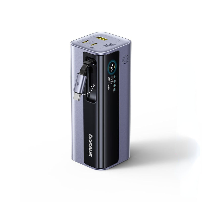 Baseus EnerGeek GR11 Power Bank with Retractable Cable 20000mAh 145W - Space Grey