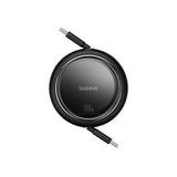 كابل بيسيوس فري2بول ميني قابل للسحب USB-C إلى USB-C 100 واط بطول 1.5 متر – كلستر بلاك