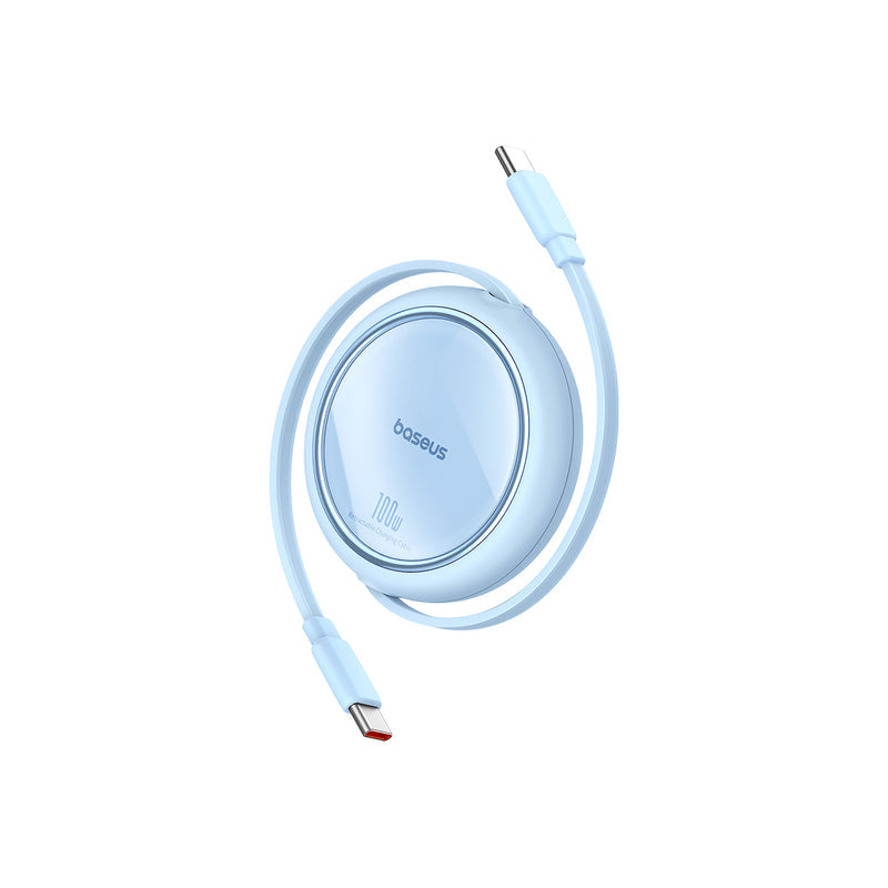 Baseus Free2Pull Mini Retractable Cable USB-C to USB-C 100W 1.5m - Galaxy Blue