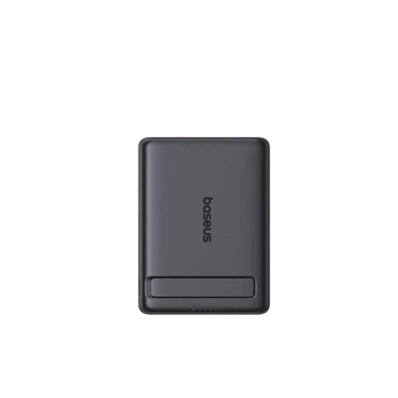 Baseus PicoGo AM31 Qi2 Ultra-Mini Magnetic Power Bank with Kickstand 5000mAh 20W - Cosmic Black