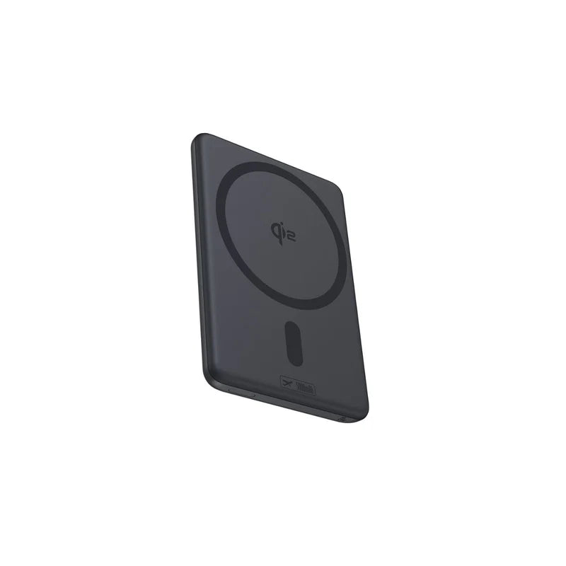 Baseus PicoGo AM31 Qi2 Ultra-Mini Magnetic Power Bank with Kickstand 5000mAh 20W - Cosmic Black