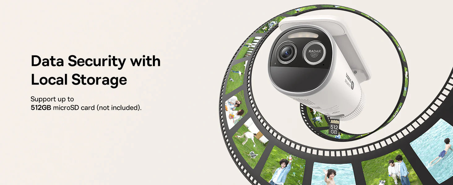 Baseus Security S2 Outdoor Camera 4K - Moon White