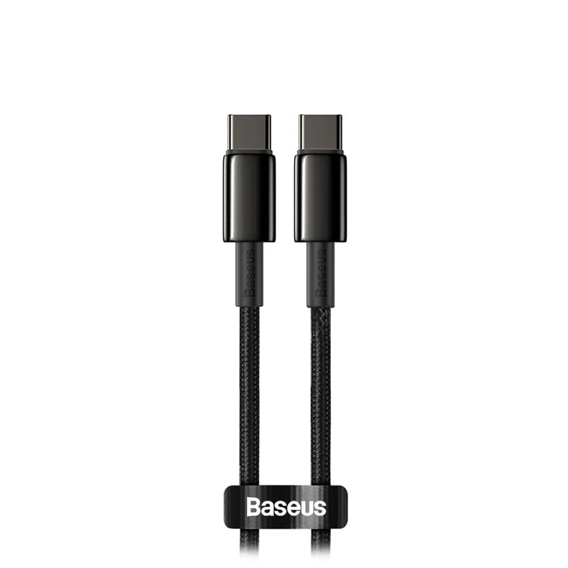 Baseus New Braided Fast Charging Cable USB-C to USB-C 100W 1m - Black