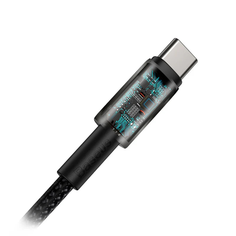 Baseus New Braided Fast Charging Cable USB-C to USB-C 100W 1m - Black