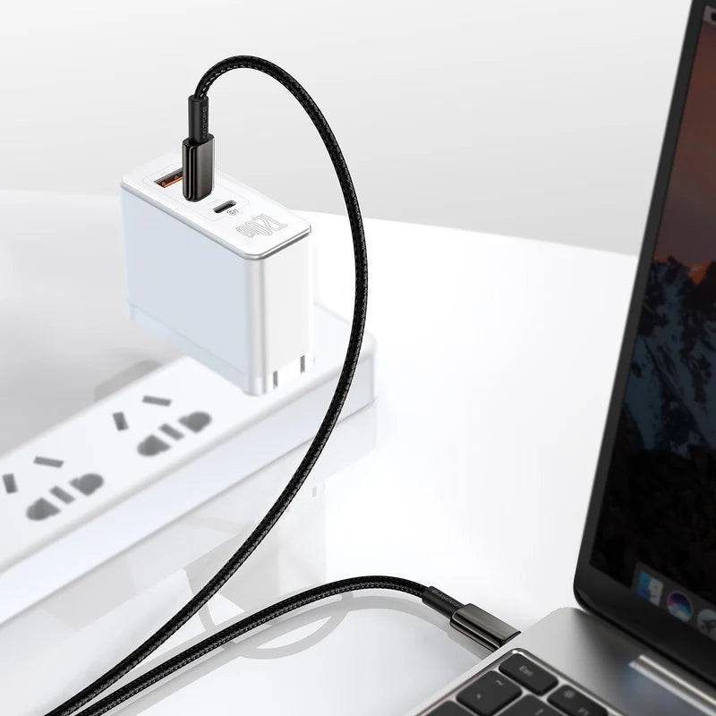 Baseus New Braided Fast Charging Cable USB-C to USB-C 100W 1m - Black