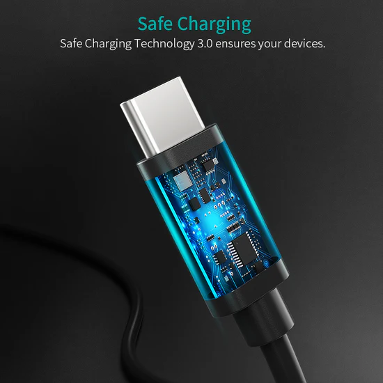 Choetech CC0004 3A USB-C to USB-C Cable 3m - Black