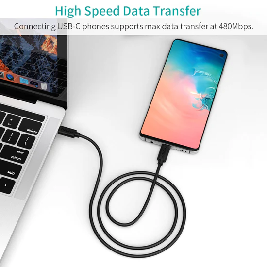 Choetech CC0004 3A USB-C to USB-C Cable 3m - Black