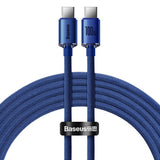 Baseus Tungsten Gold Fast Charging Cable USB-C to USB-C 100W 2m - Blue