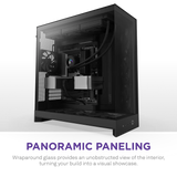 NZXT H9 Flow (2025) Dual Chamber Mid Tower Case - Black