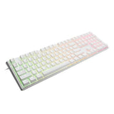 DUCKY ONE 3 Full Size PBT HOT SWAP BlueSwitch Cherry RGB Wired Mechanical Gaming Keyboard Arabic - Pure White