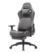Gamax Gaiming Chair model BS-7966 with Foot Rest - Gray