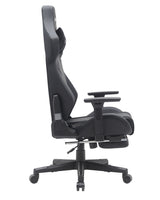 Gamax Gaming Chair model BS-7012 with Foot Rest - Black