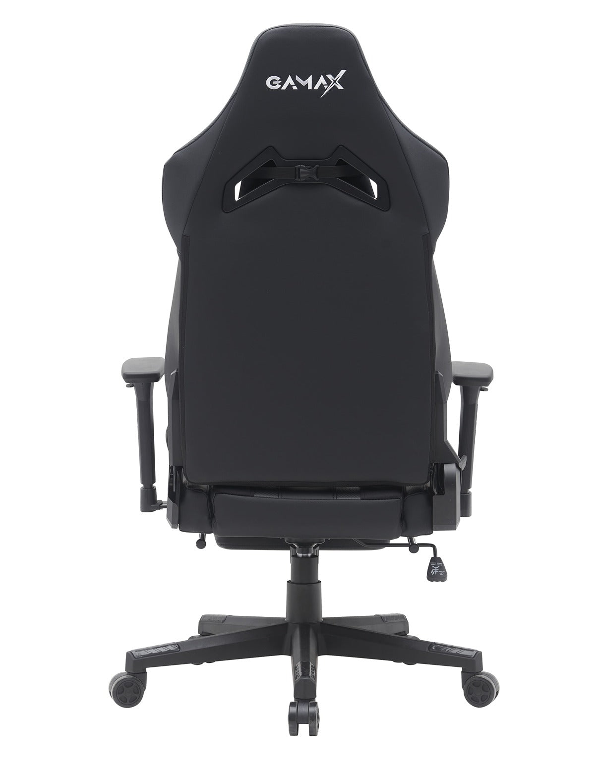 Gamax Gaming Chair model BS-7012 with Foot Rest - Black