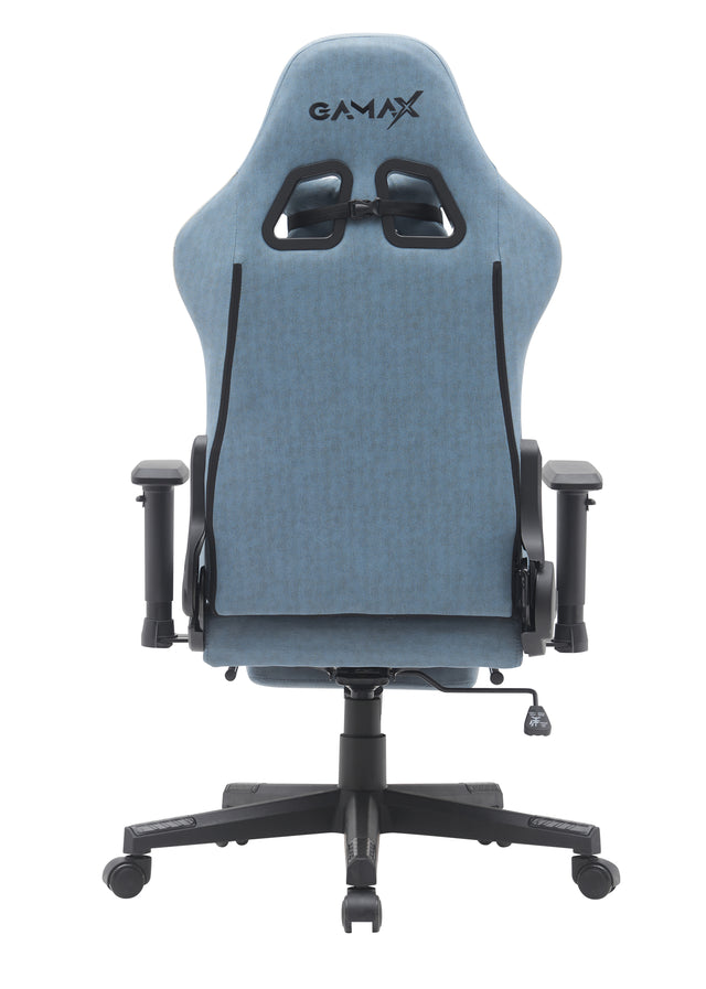 Gamax Gaming Chair model BS-7970 with Foot Rest - Light Blue ( Install ...
