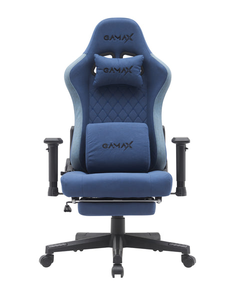 Gamax Gaming Chair model BS-7970 with Foot Rest - Dark Blue