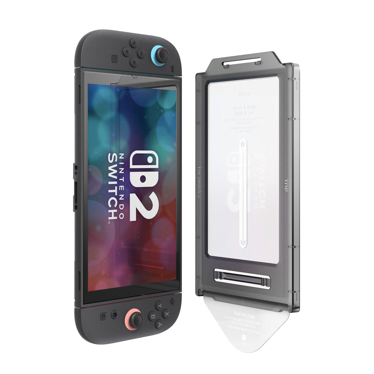 Elago Nintendo Switch 2 Tempered Glass Screen Protector - Clear