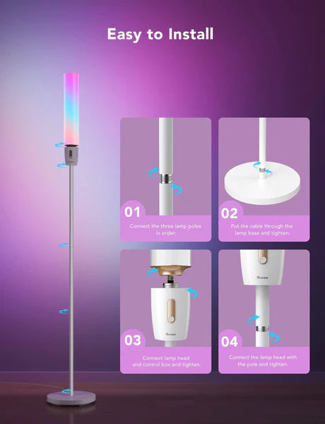 Govee RGBICWW Cylinder Floor Lamp - H6078