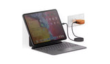 محول سفر Energea TravelGo بمنفذ USB-C واحد ومنفذ USB-A واحد بقدرة 35 واط - برتقالي