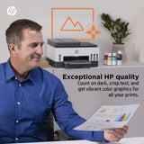 طابعة HP Smart Tank 790 متعددة الوظائف - سرعة طباعة 15 صفحة في الدقيقة / دقة 4800 نقطة في البوصة / مقاس A4 / منافذ USB / LAN / Wi-Fi / فاكس / بلوتوث / طابعة نفث حبر ملونة