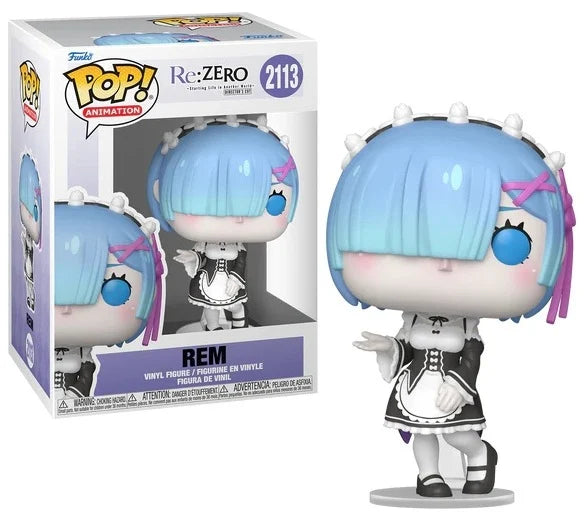 POP! ANIMATION: RE:ZERO - REM W/ CHASE - 9cm