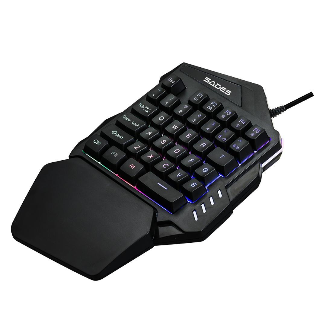 SADES Revolver TS-36 One-Handed Gaming Keyboard RGB Colorful