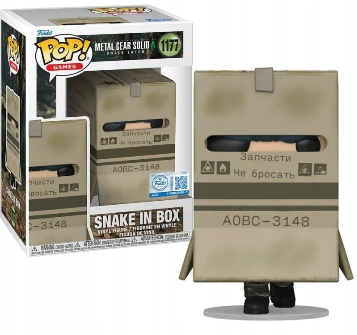 FUNKO POP: METAL GEAR SOLID- SNAKE IN BOX (EXC) - 10 cm