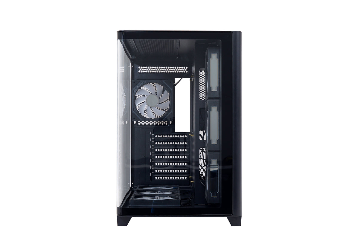 G-Pro Elite ATX Gaming Computer Case with 7 Fans - Black