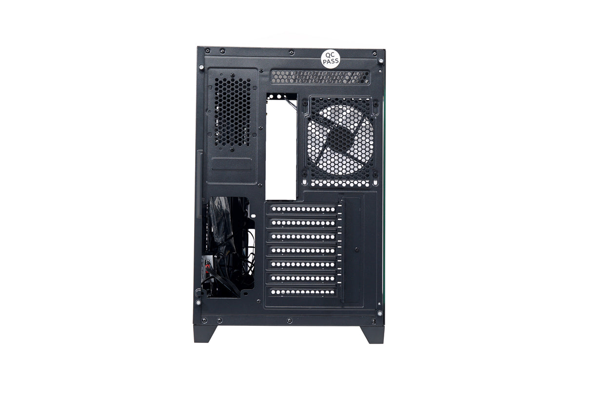 G-Pro Elite ATX Gaming Computer Case with 7 Fans - Black