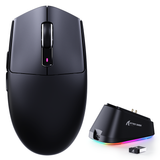 ATTACK SHARK G3Pro Tri-Mode Wireless Gaming Mouse with Charge Dock with Charge Dock 25000 DPI - Black