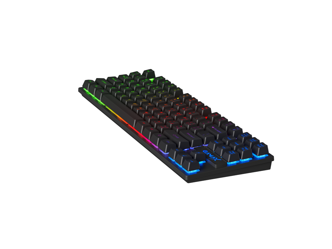 Gamax GM-645 4-in-1 Wired PC Accessory Set (Ar Keyboard, Mouse, Mousepad, Headset) - Black