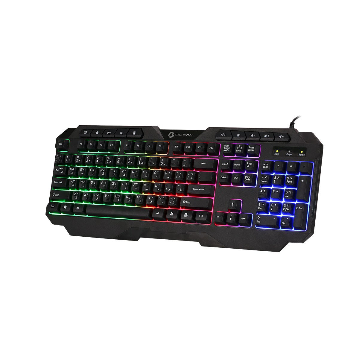 GAMEON GO-CYPHERW-XL-B All-In-One Gaming Bundle (Keyboard, Headset, Mouse & Mousepad) - Black