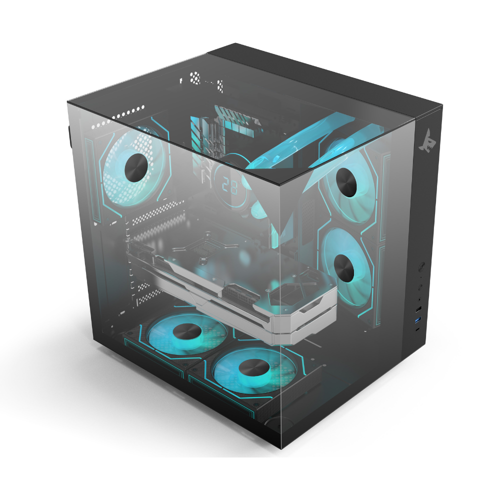 كمبيوتر العاب بمعالج انتل كورI5-12400F،كرت  شاشة RTX 5060 8GB ، رامات 16 جيجا بايت - عرض محدود